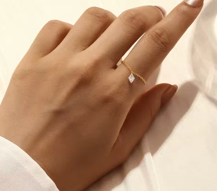 Dangling Crystal Rhombus Chain Ring