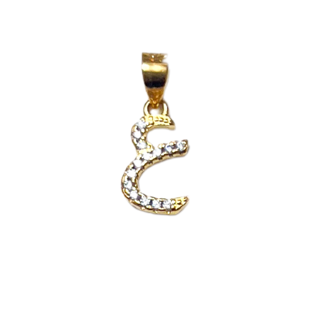 Pavé Arabic Letter Charm