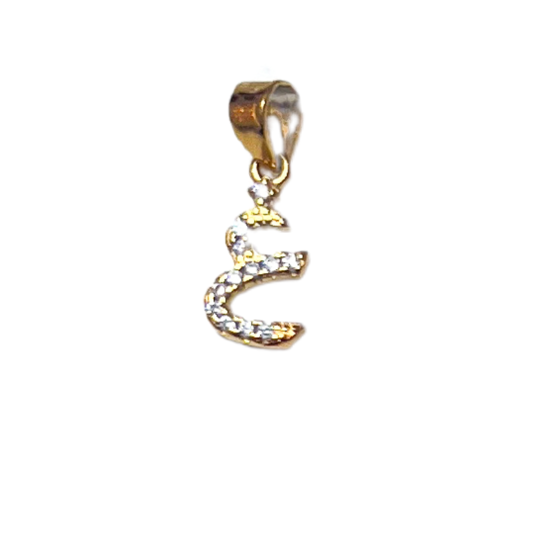 Pavé Arabic Letter Charm