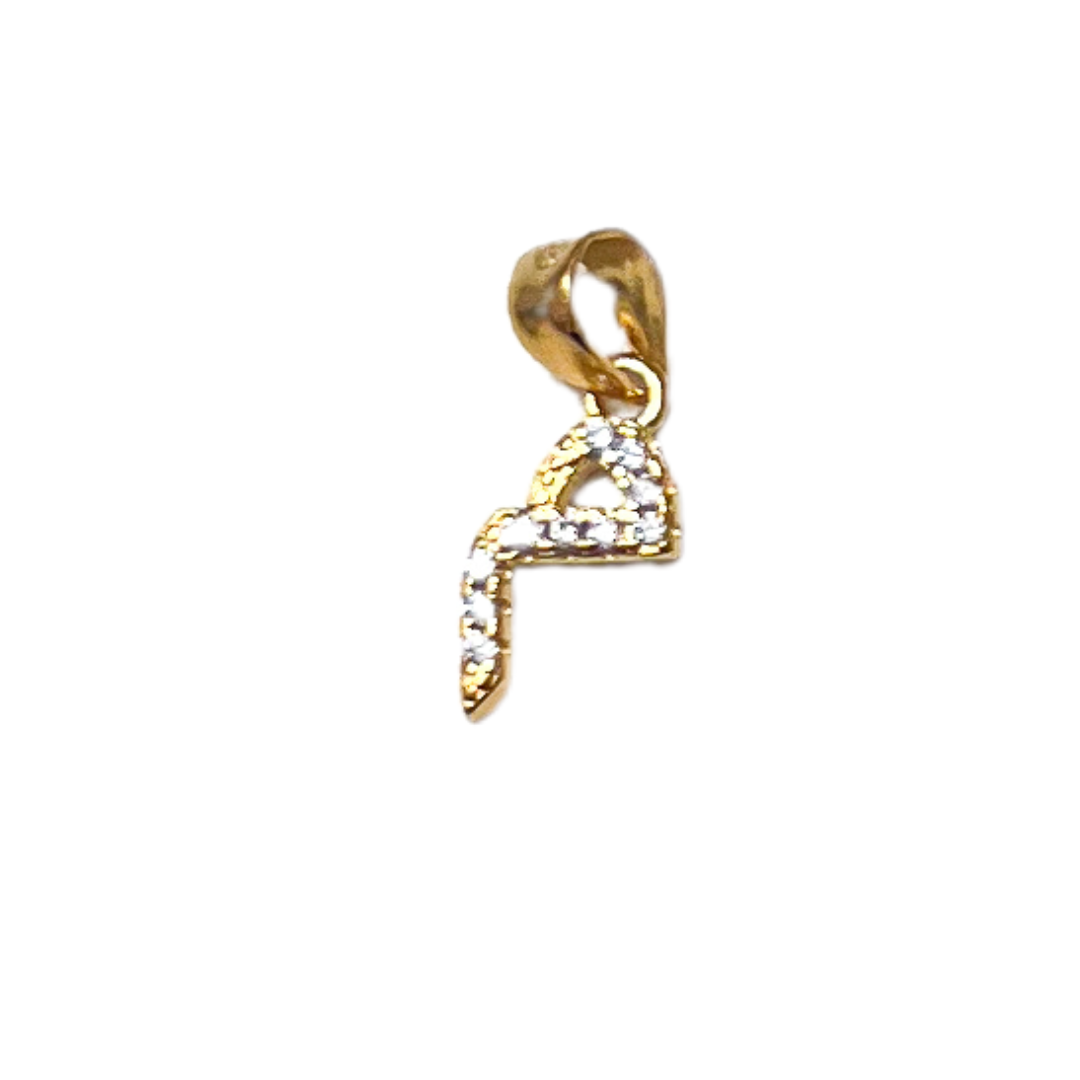 Pavé Arabic Letter Charm