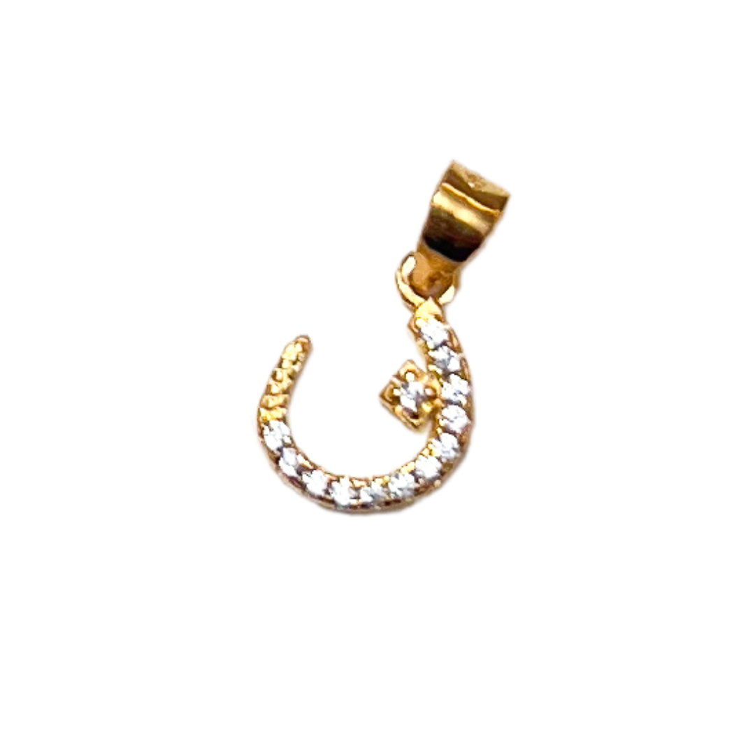 Pavé Arabic Letter Charm