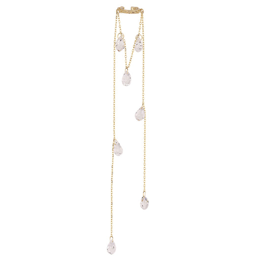 Drop Crystal Tassels Earcuff