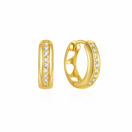 Pavê Line Bold Hoops