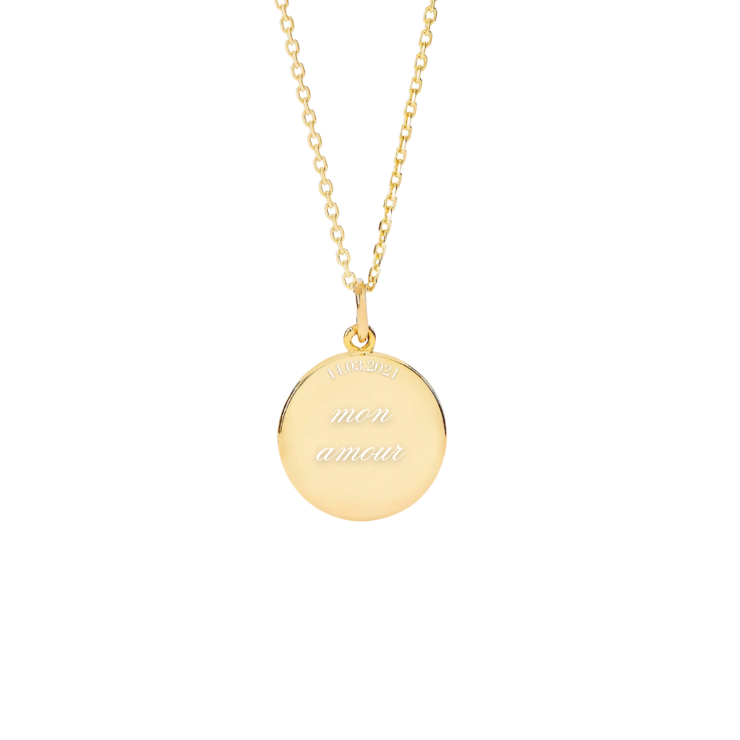 Engravable Circle Necklace