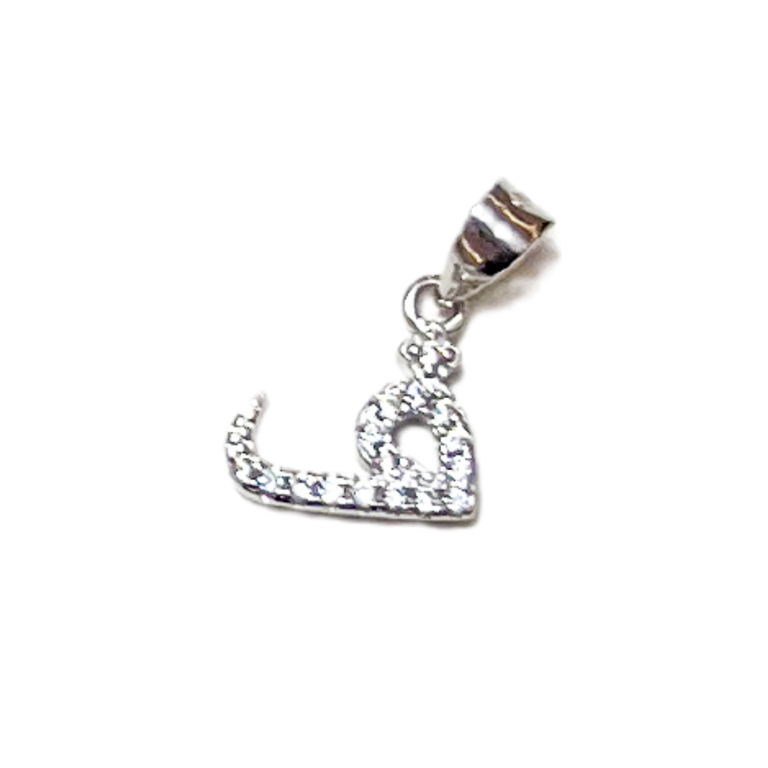 Pavé Arabic Letter Charm
