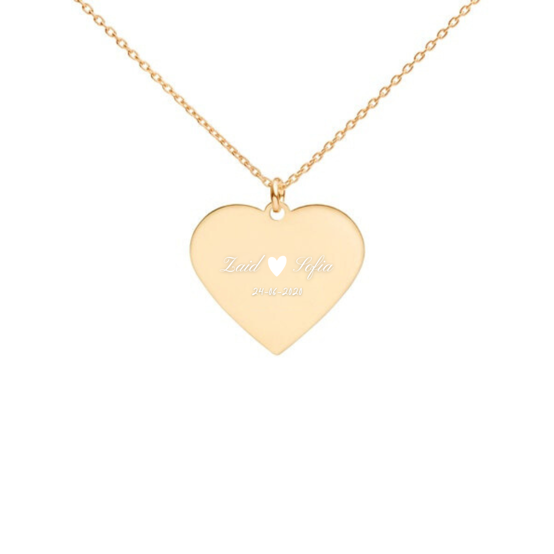 Engravable Heart Necklace
