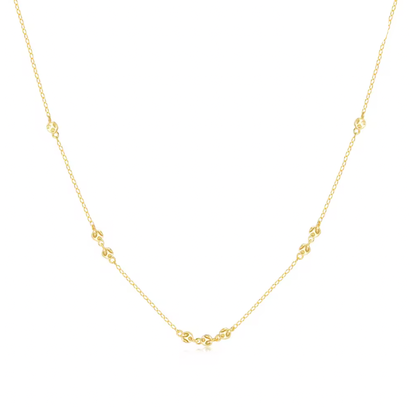 Multi Textured Circles Necklace