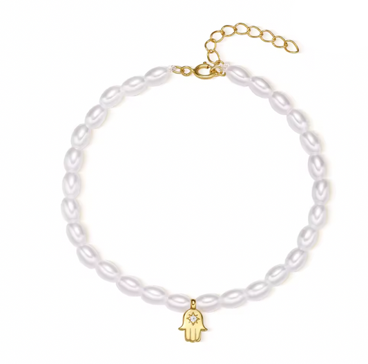 Dangling Kaff Multi Pearls Bracelet