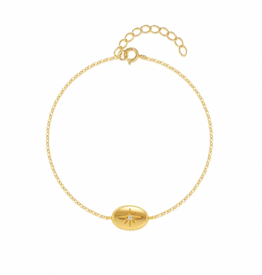 Oval Shining Star Bracelet