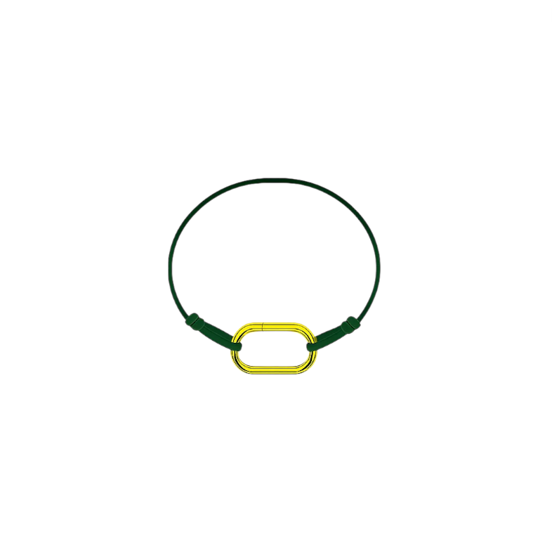 Oval Lock Cord Bracelet
