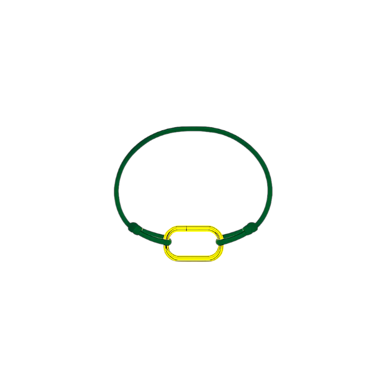Oval Lock Cord Bracelet