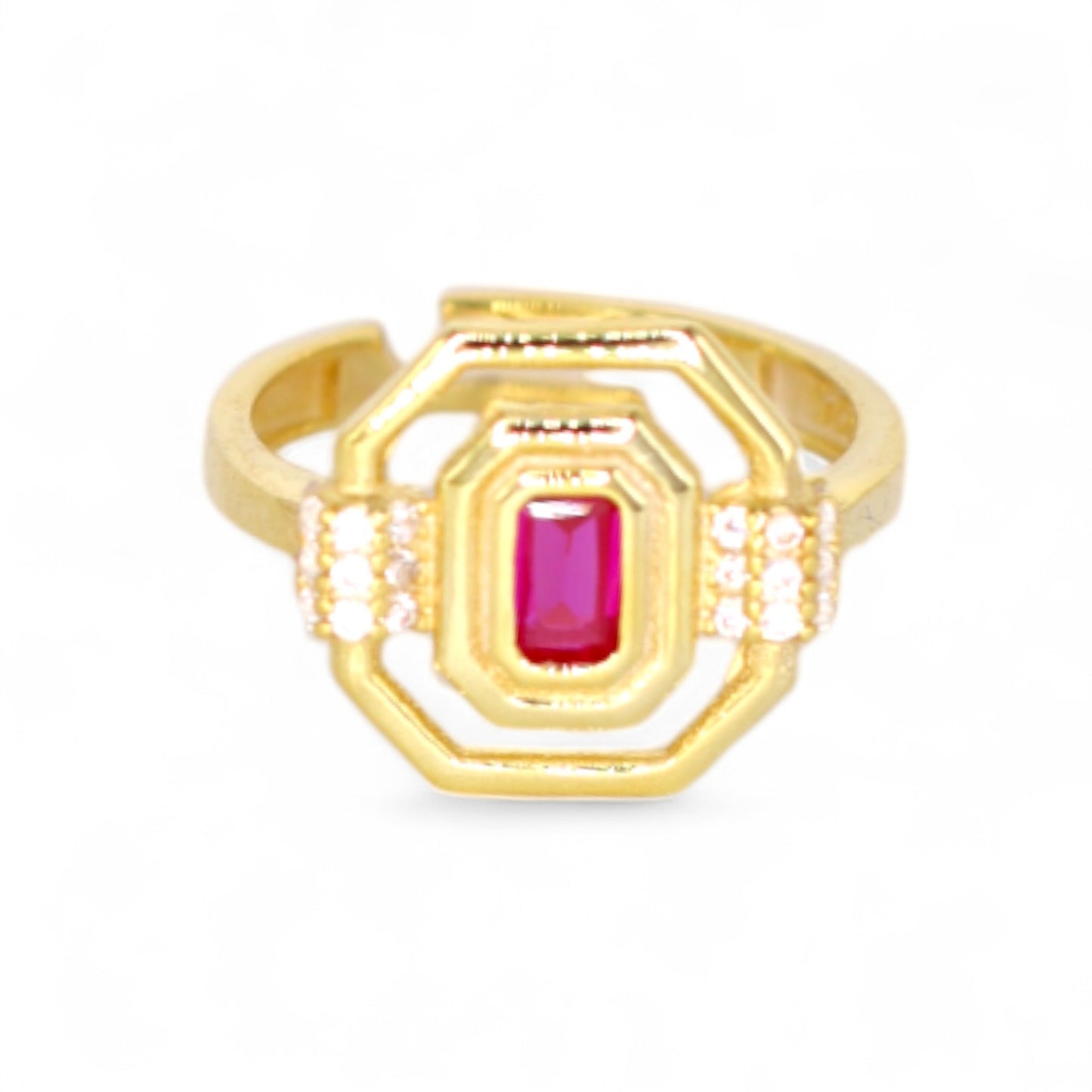 Octa Baguette Ring