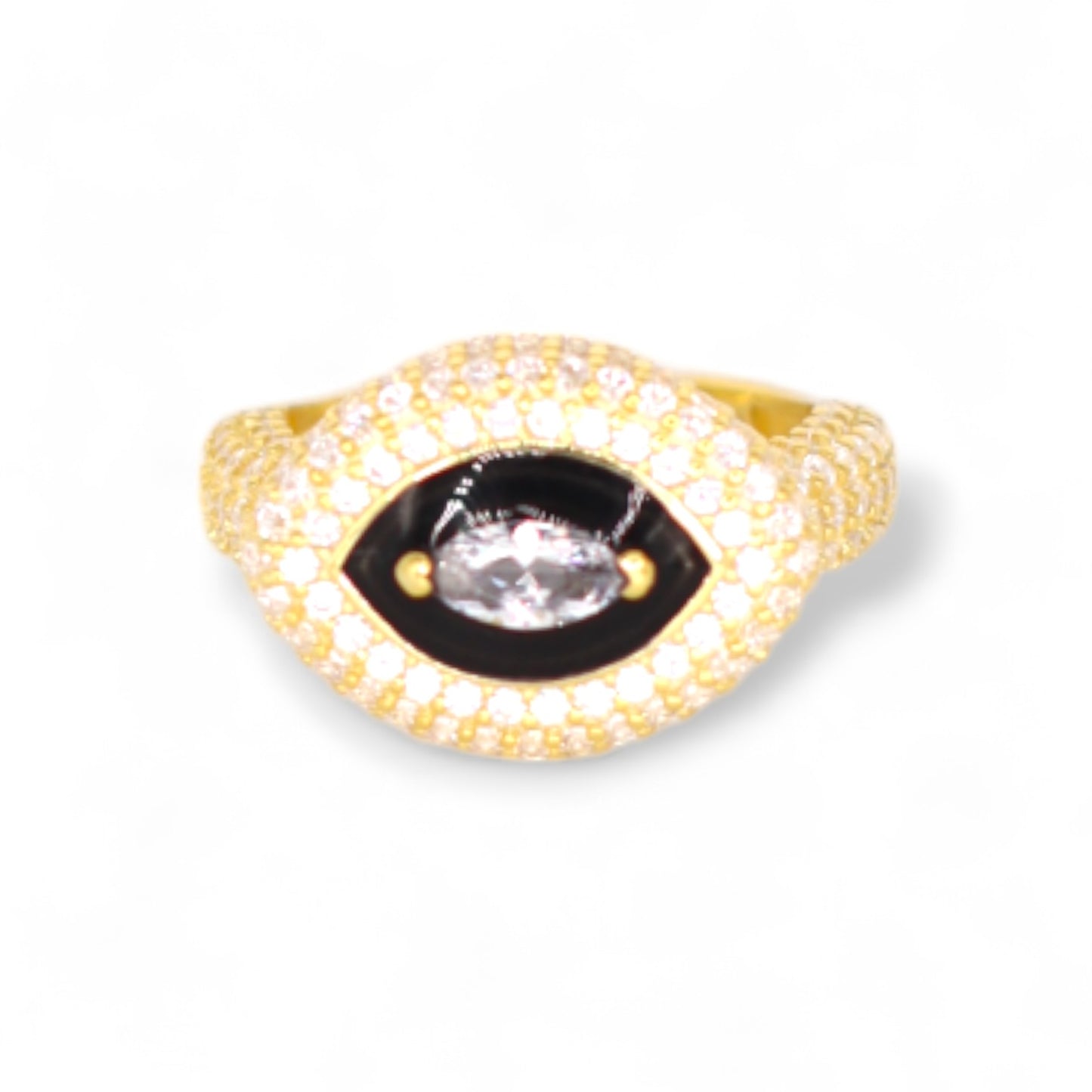 Pavé Eye Signet Ring