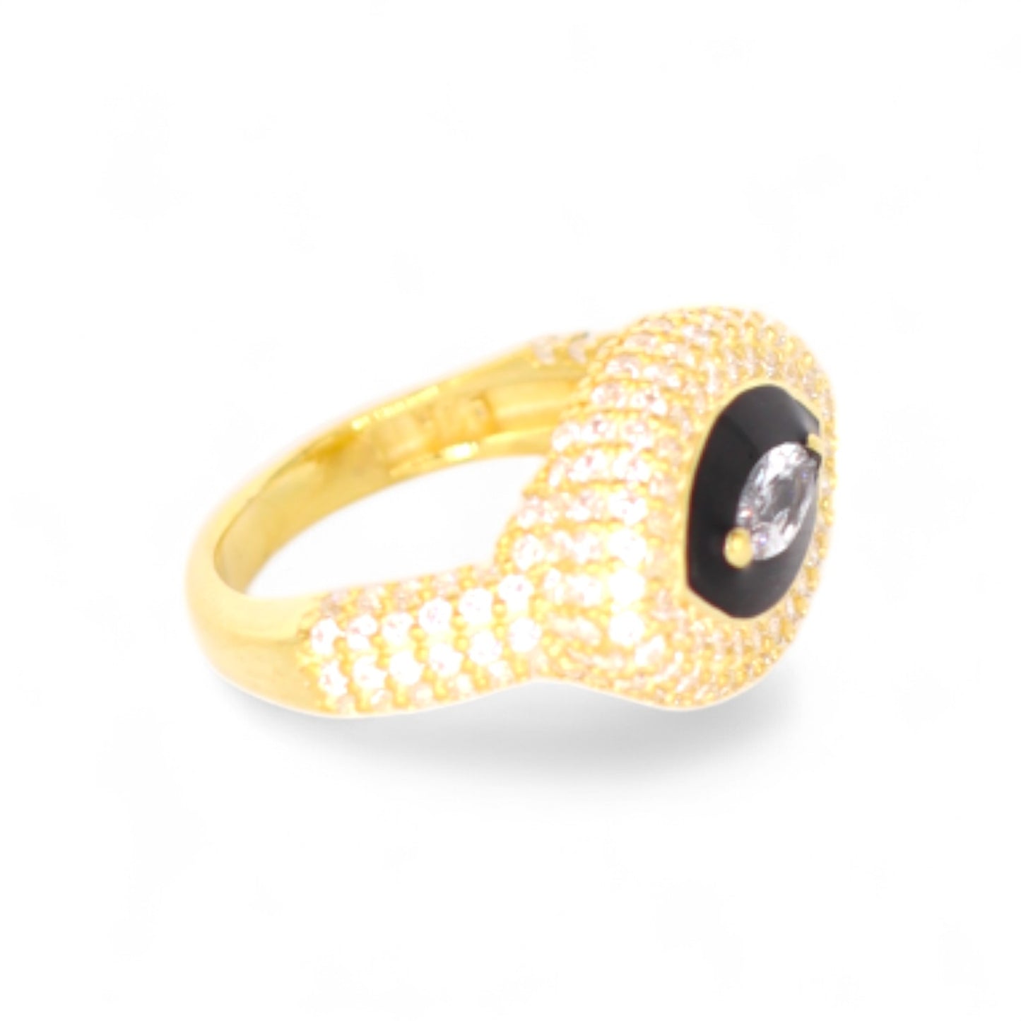 Pavé Eye Signet Ring
