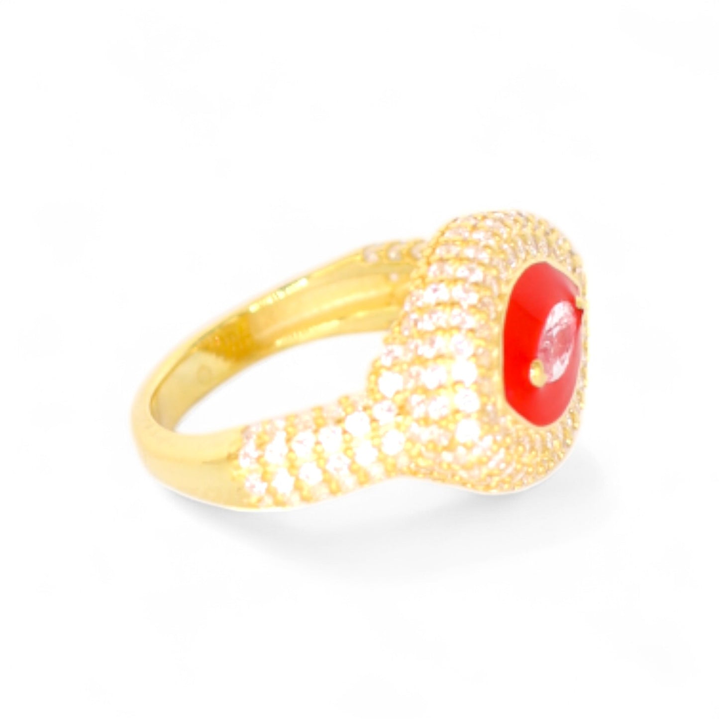 Pavé Eye Signet Ring