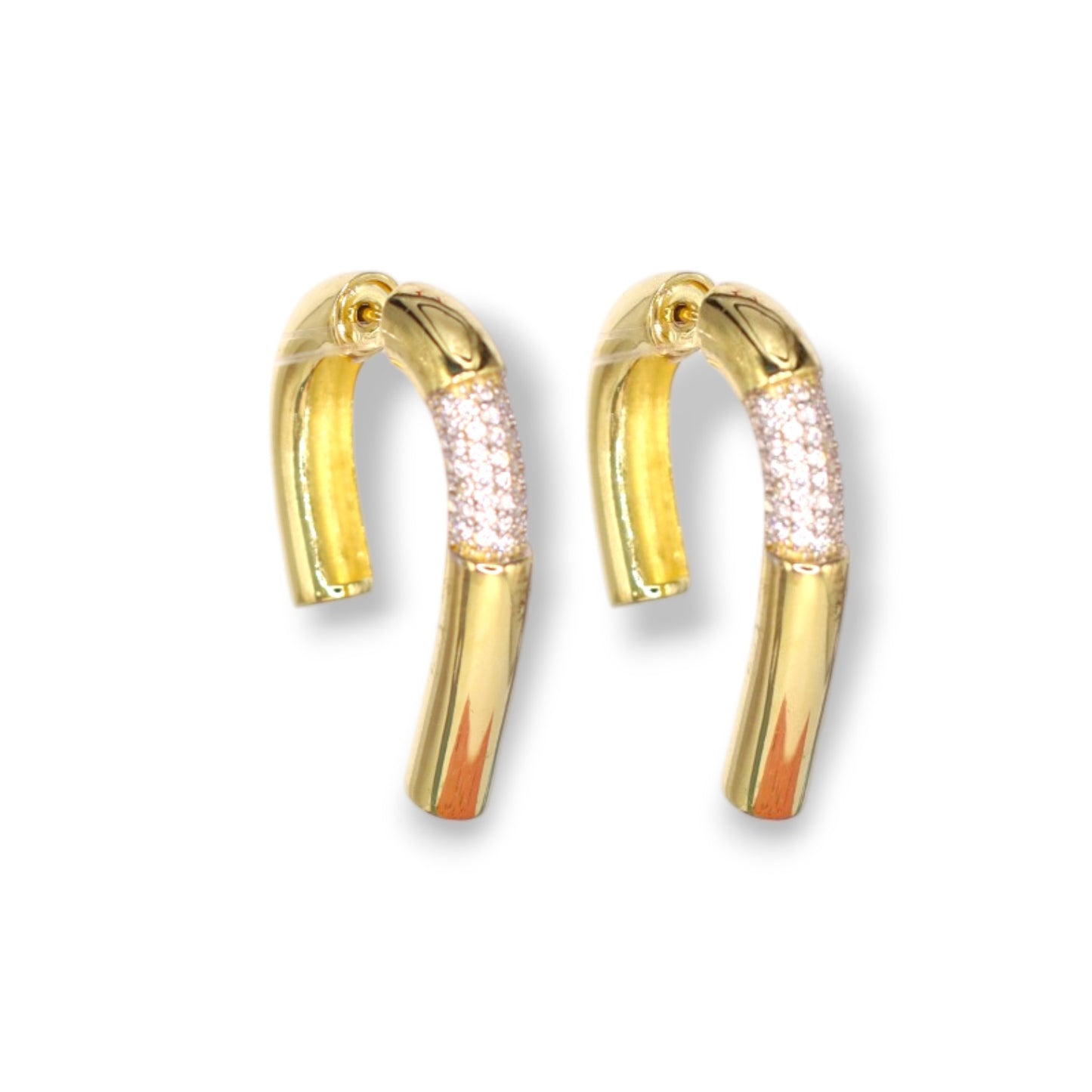 Pavé Bold Ear Jacket Earrings