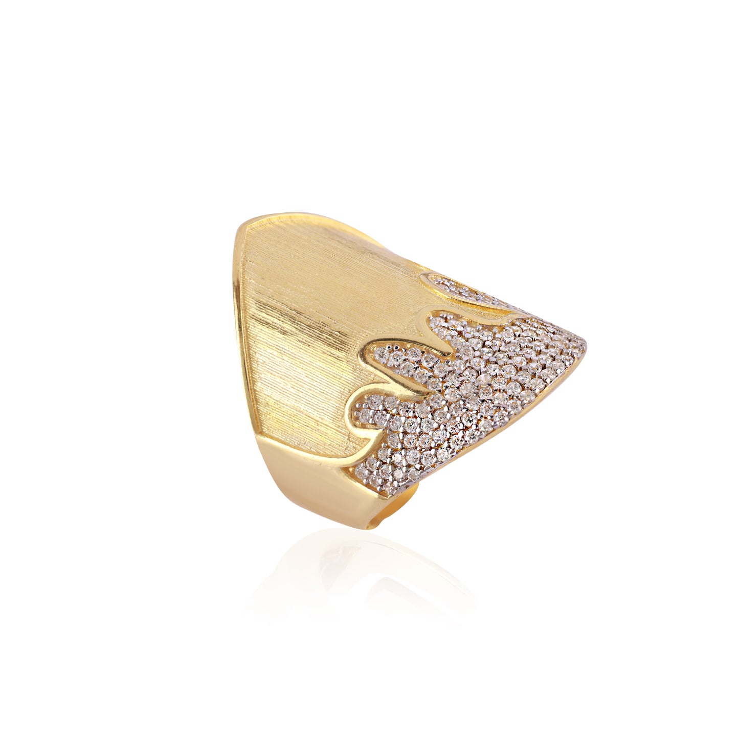 Pave Waterfall Ring