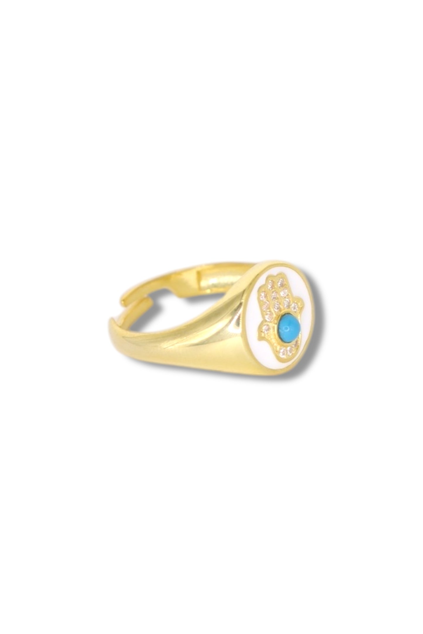 Enamel Kaff Signet Ring