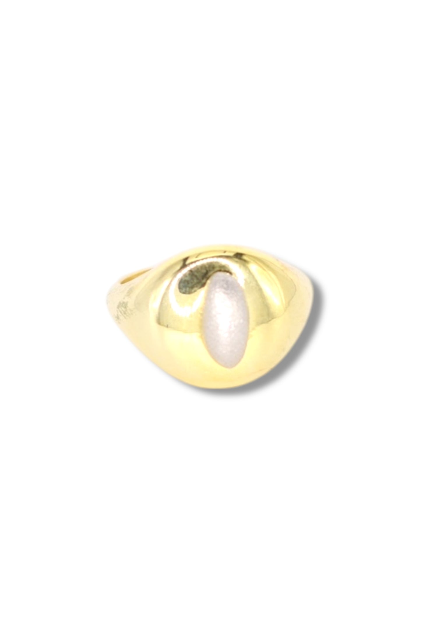 Silver Marquee Signet Ring
