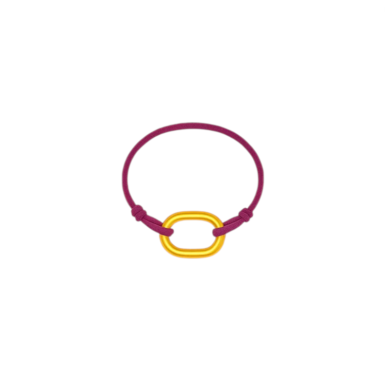 Oval Lock Cord Bracelet