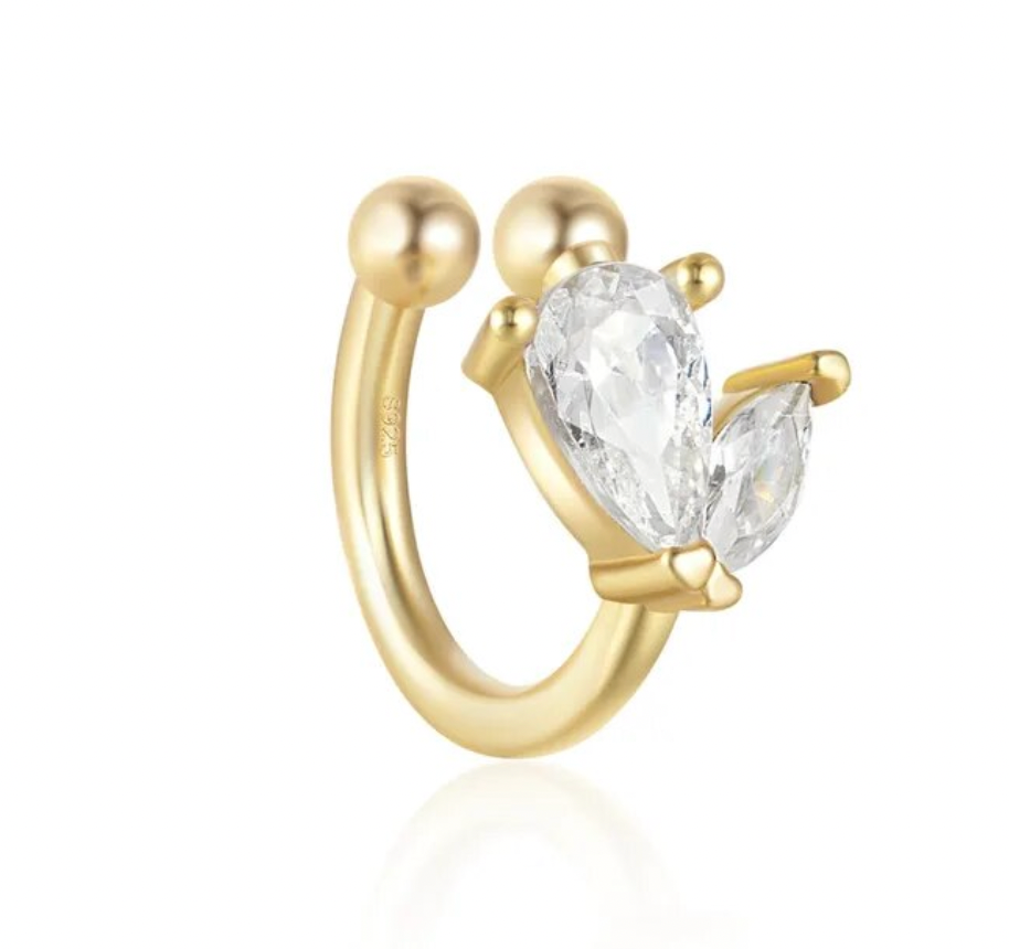 Pear Marquise Earcuff
