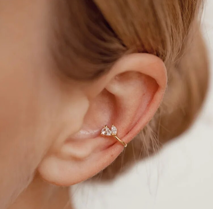 Pear Marquise Earcuff