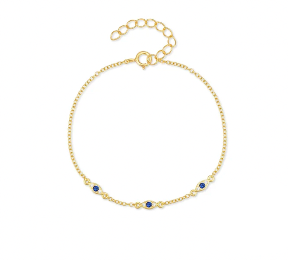 Triple Evil Eyes Bracelet