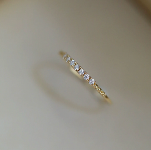 Textured Circles Band Ring
