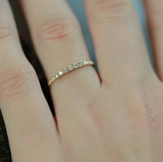 Textured Circles Band Ring