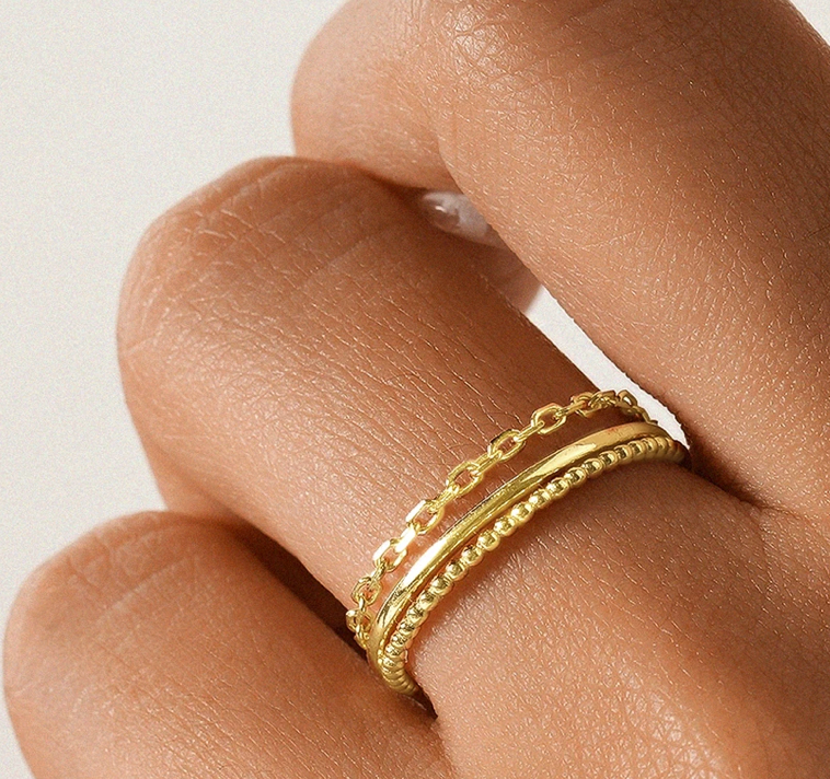 Very Thin Beaded Ring