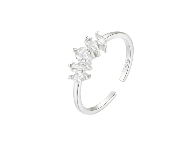 Irregular Crystal Stones Ring