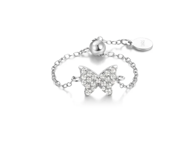 Pavé Butterfly Chain Ring