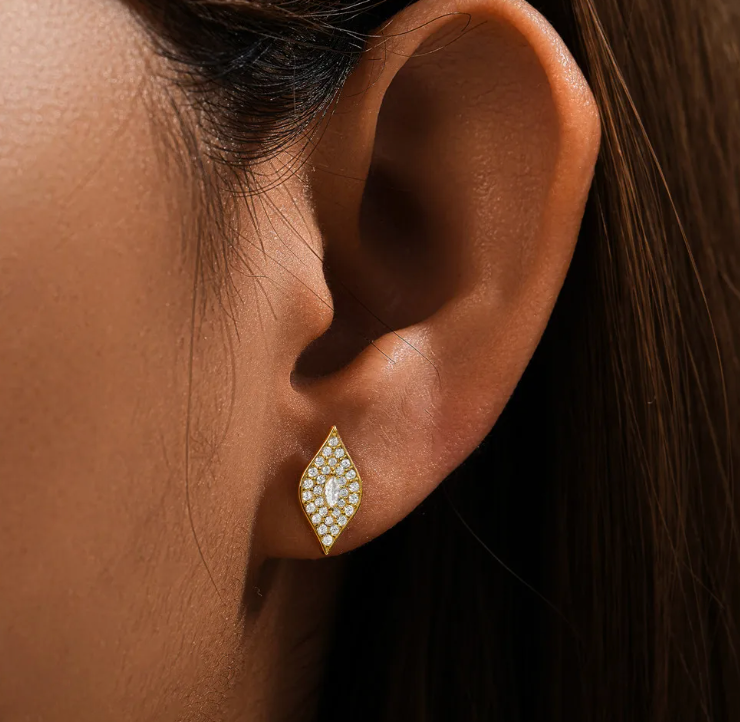 Pavé Horse Eye Stud