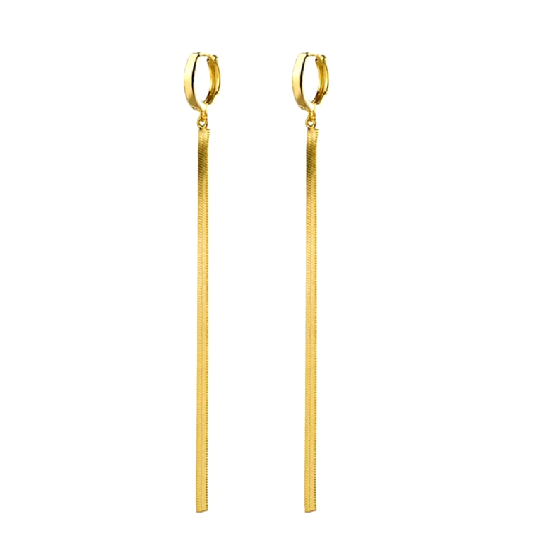 Tassel Snake Chain Hoop Earring