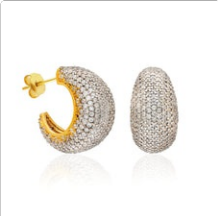 Pavé Dome Hoops