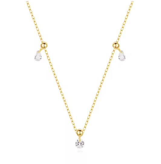 Dangling Crystals Necklace