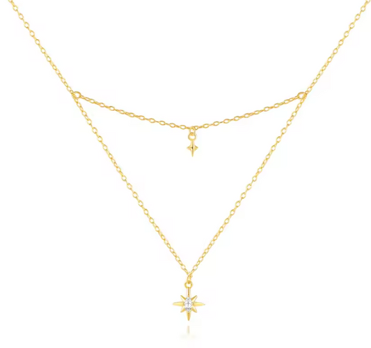 North Stars Double Layered Necklace