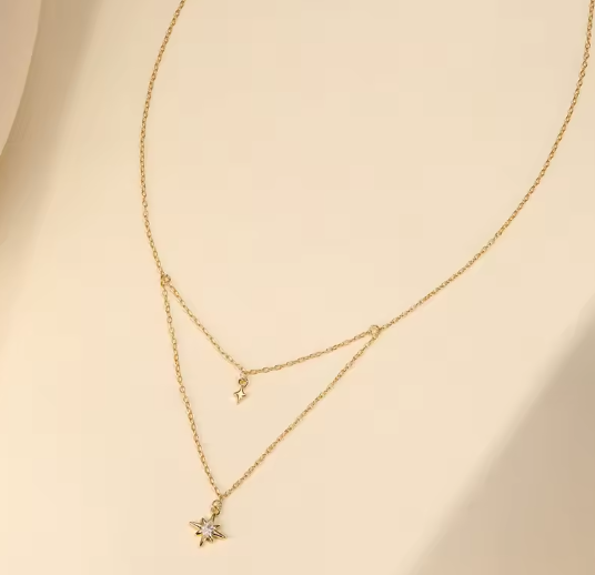 North Stars Double Layered Necklace