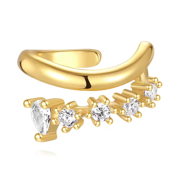 Crystal Bold Illusion Earcuff