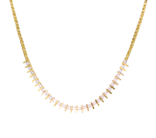 Crystals Bars Necklace