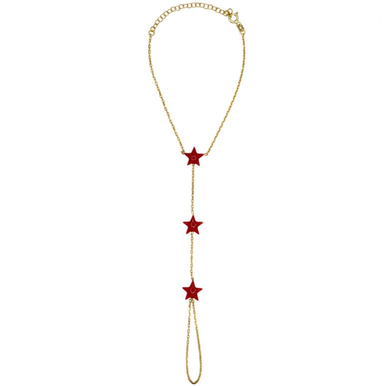 Enamel Stars Handchain