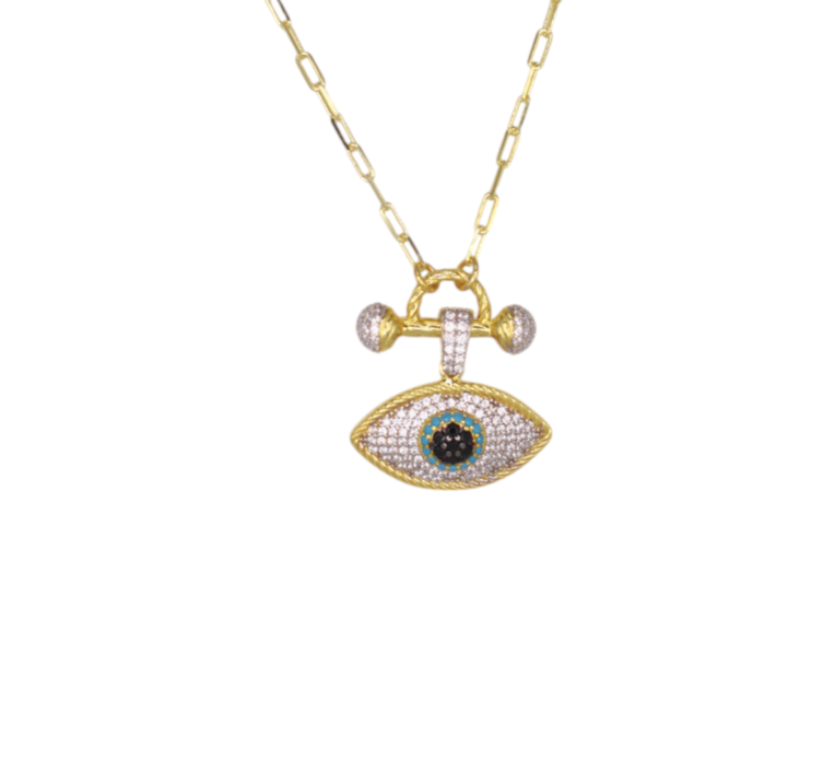 Knuckle Evil Eye Necklace