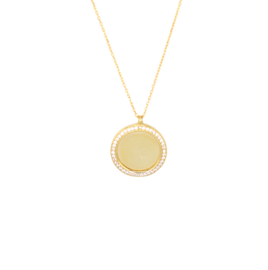 Pavé Round Necklace
