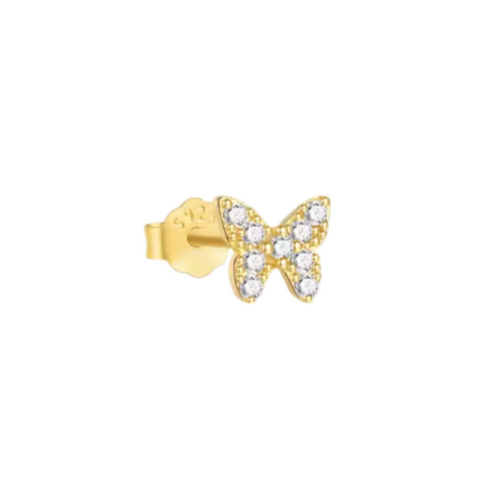 Pavé Butterfly Stud