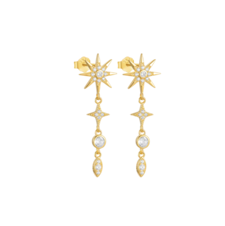 Star Bloom Tassel Earring