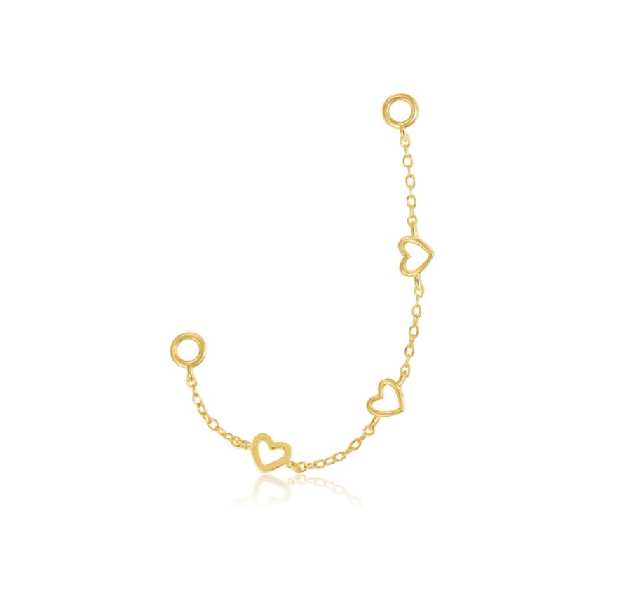 Hollow Hearts Chain Connector