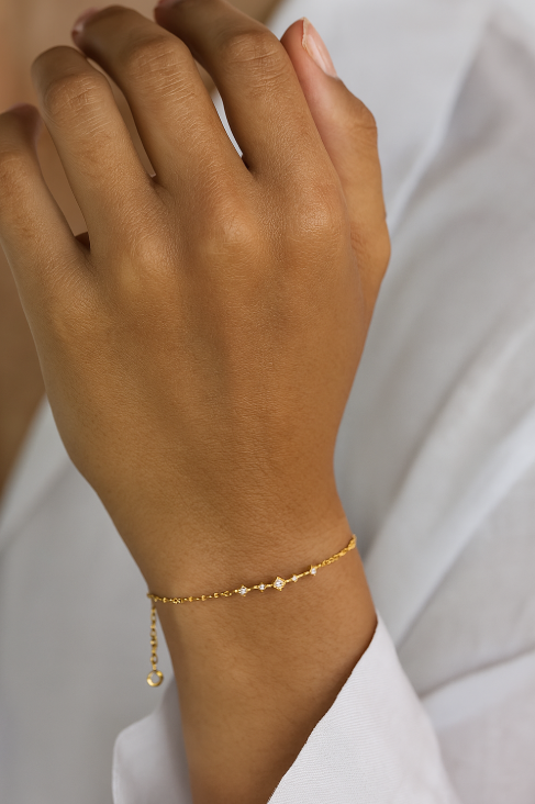 Rhombus Triple Circles Bracelet