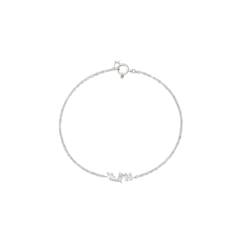 Marquise Baguette Circle Stones Bracelet