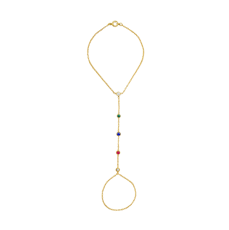 Multi Stones Handchain