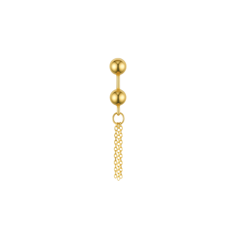 Double Ball Tassel Earring